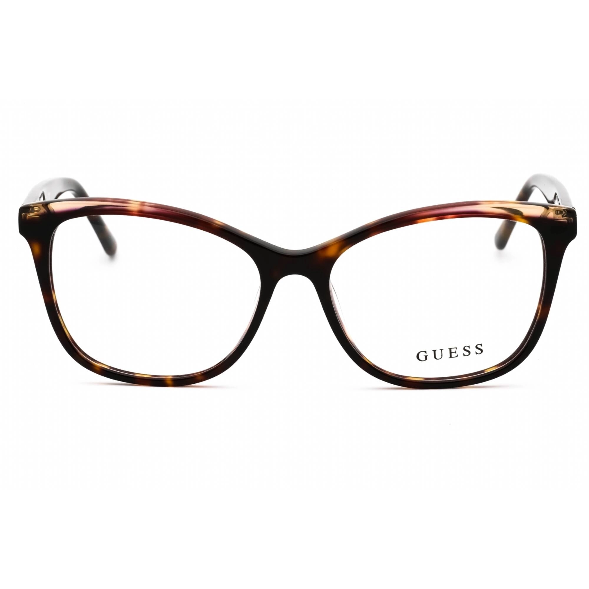 Guess Women's Eyeglasses - Havana/Other Cat Eye Acetate Full Rim Frame | GU2723 056