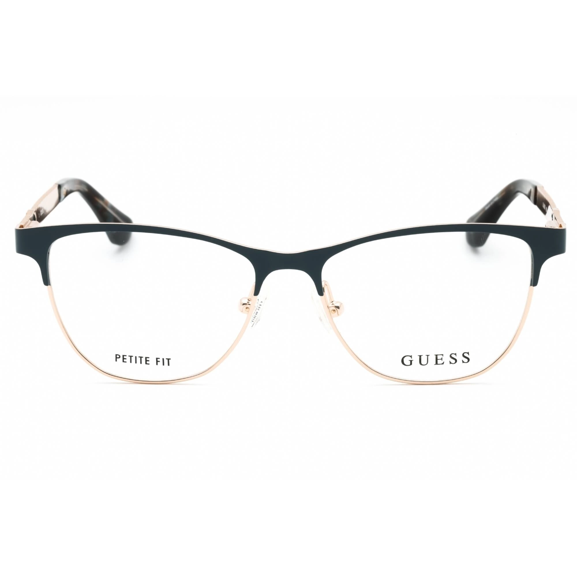 Guess Women's Eyeglasses - Matte Blue Metal Full Rim Oval Shape Frame | GU2883 091