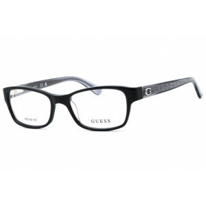 Guess Women's Eyeglasses - Shiny Black Acetate Cat Eye Full Rim Frame | GU2591 001