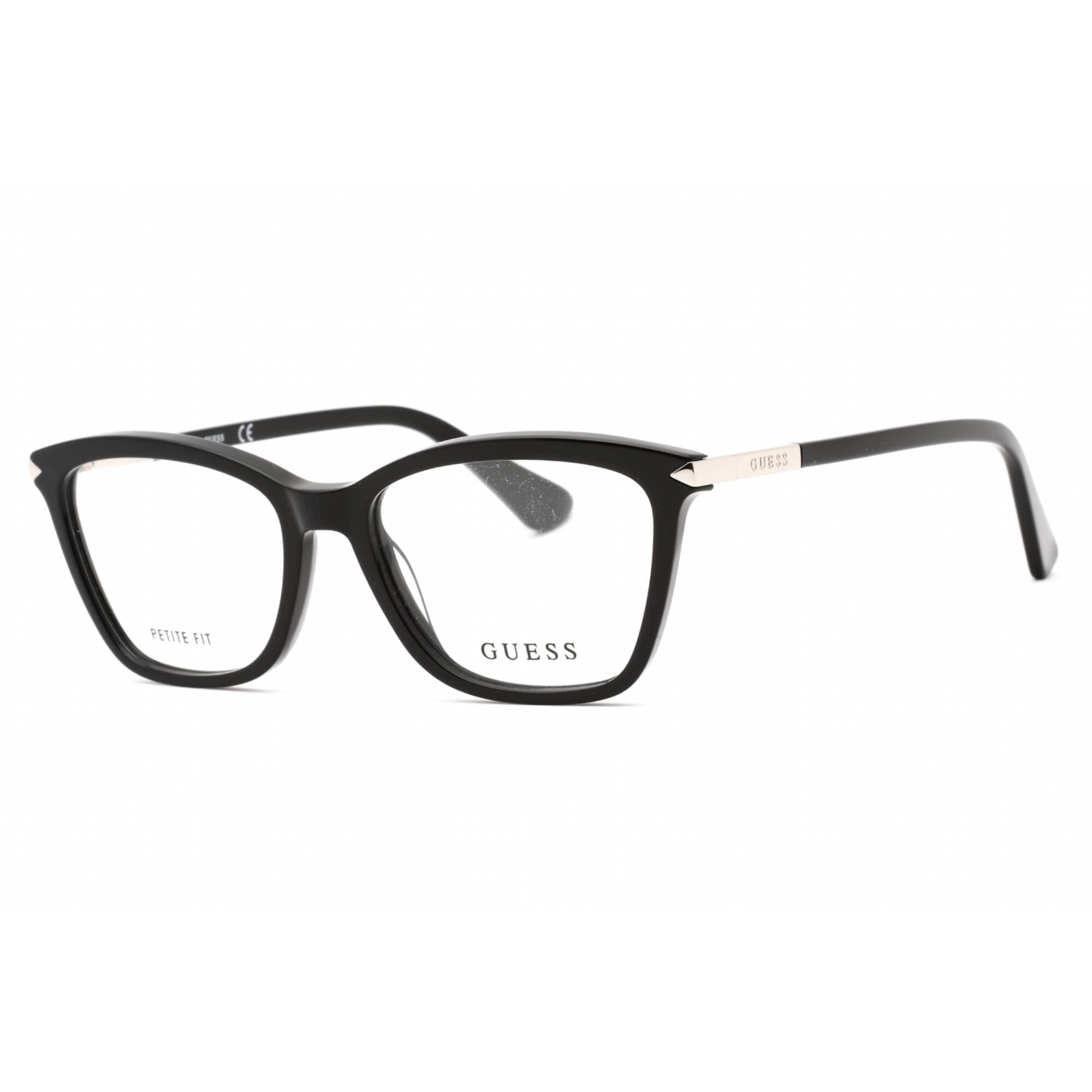 Guess Women's Eyeglasses - Shiny Black Plastic Cat Eye Full Rim Frame | GU2880 001