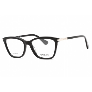 Guess Women's Eyeglasses - Shiny Black Plastic Cat Eye Full Rim Frame | GU2880 001