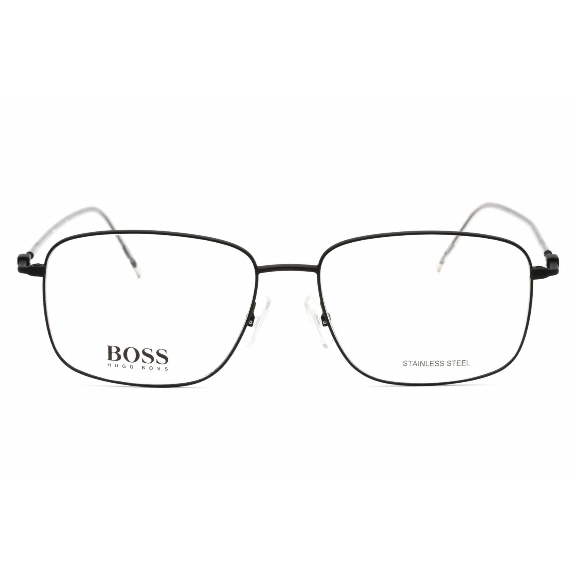 Hugo Boss Women's Eyeglasses - Matte Black Metal Rectangular Frame | BOSS 1312 0003 00