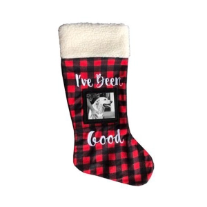 Huxley & Kent Frame Holiday Stocking Buffalo Check