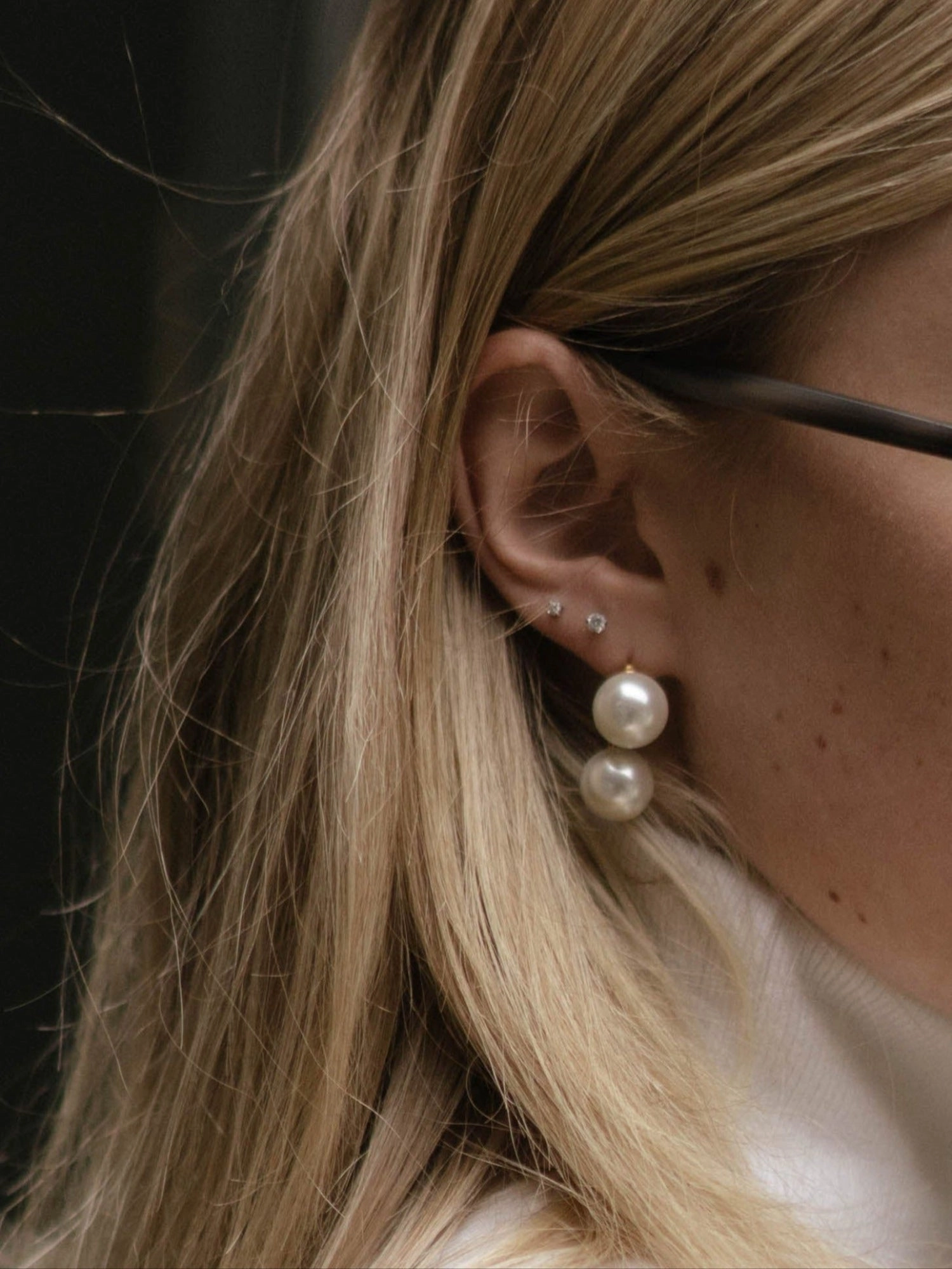 Iris Pearl Earrings (Final Sale)