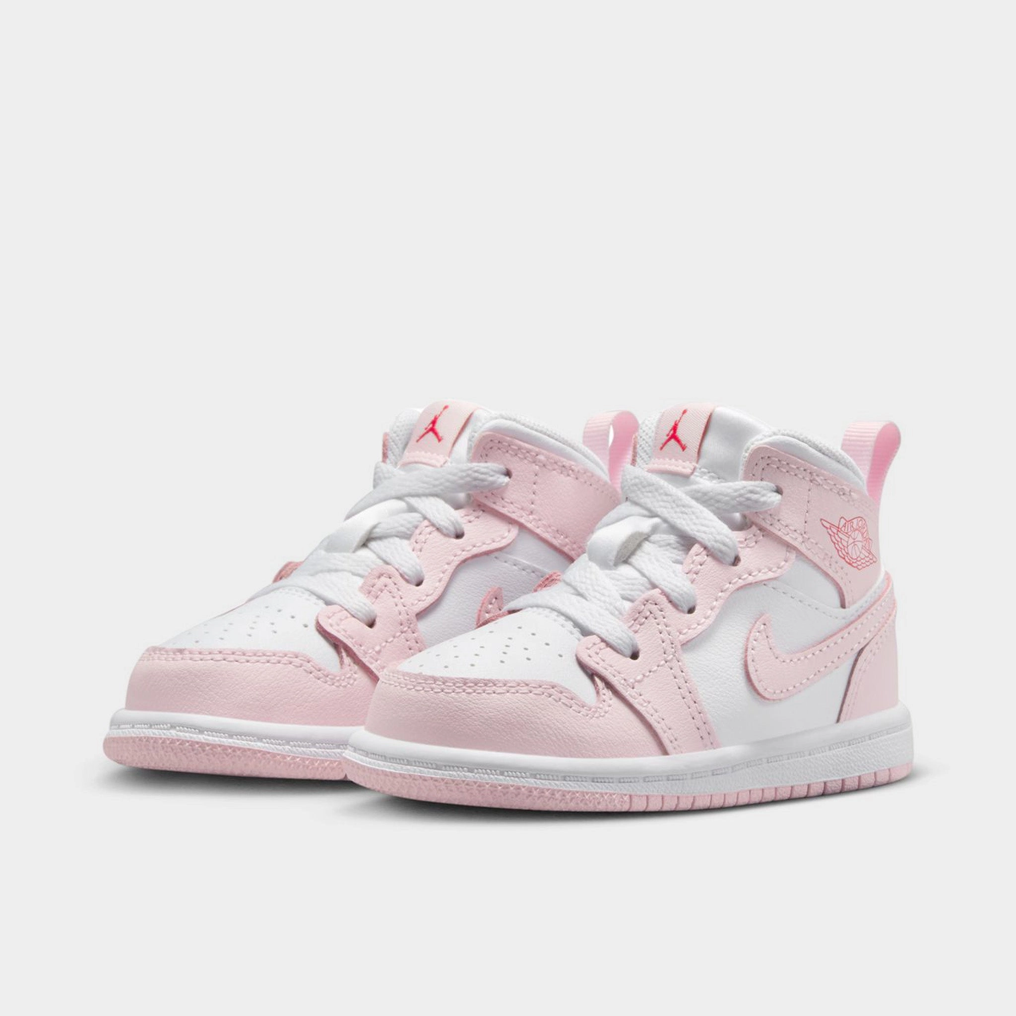 Jordan 1 Mid TD Pink Foam / White - Fire Red