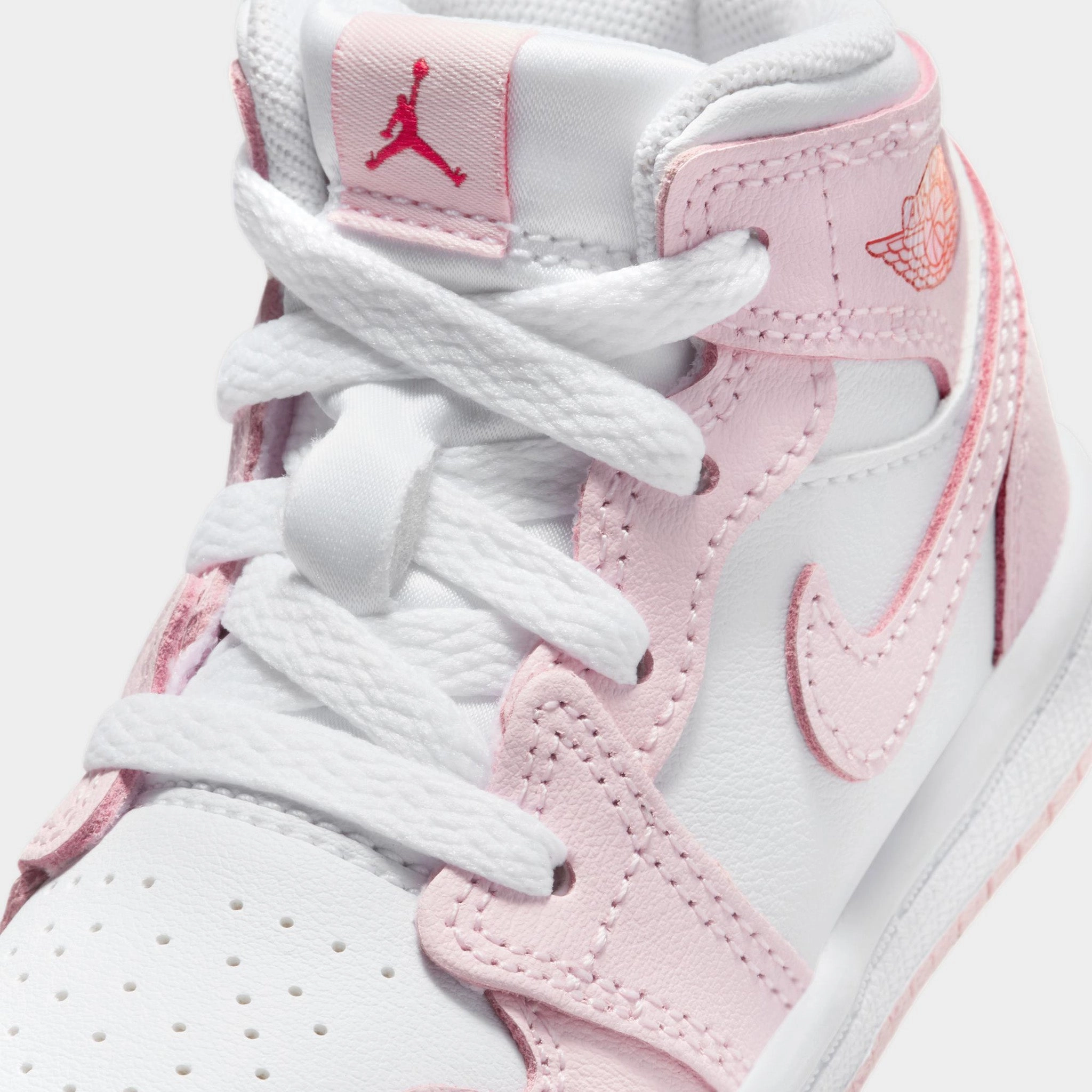 Jordan 1 Mid TD Pink Foam / White - Fire Red