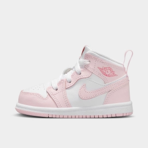 Jordan 1 Mid TD Pink Foam / White - Fire Red