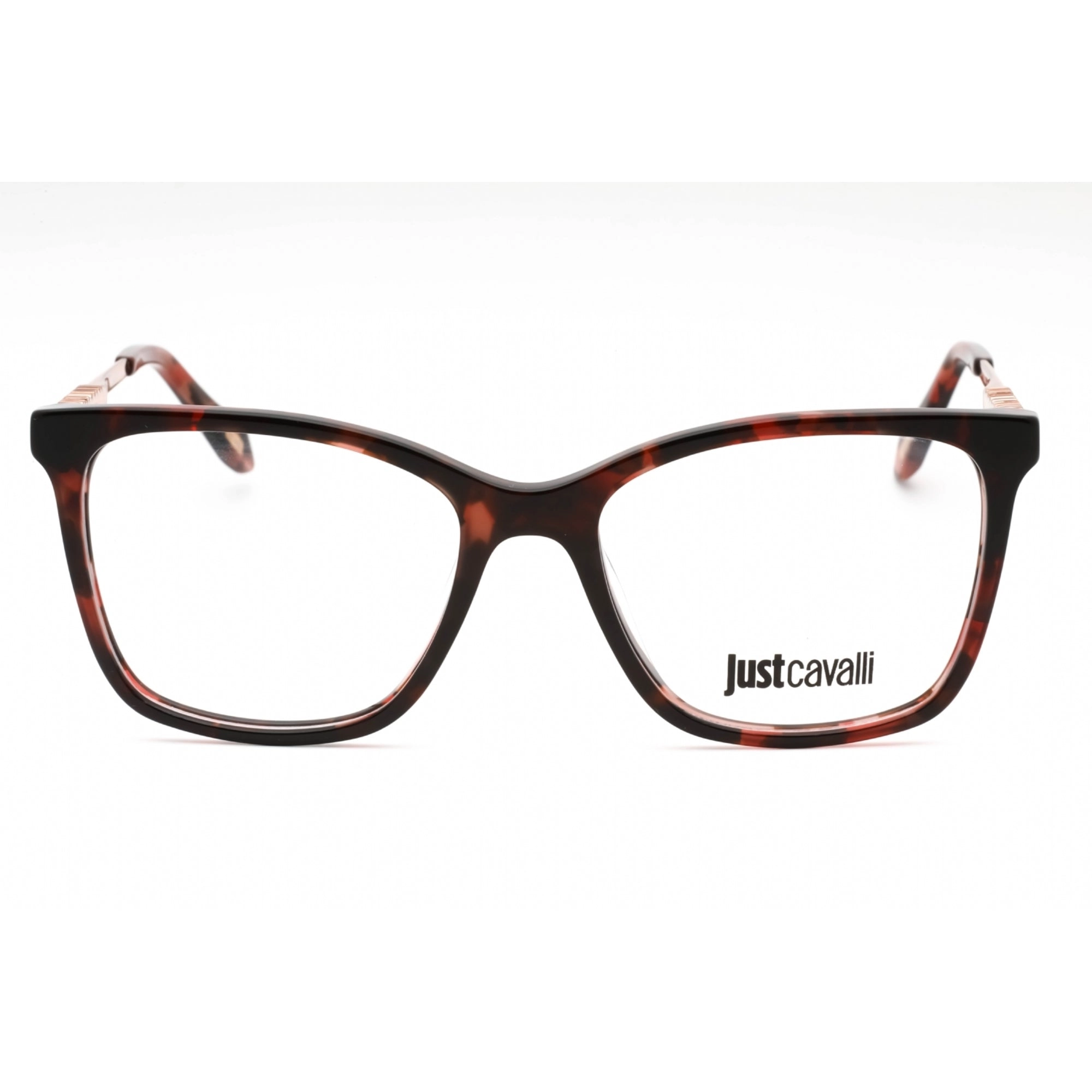 Just Cavalli Women's Eyeglasses - Shiny Red Tortoise Plastic Cat Eye | VJC007 09JC