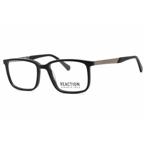 Kenneth Cole Reaction Men's Eyeglasses - Shiny Black Plastic Rectangular | KC0821 001