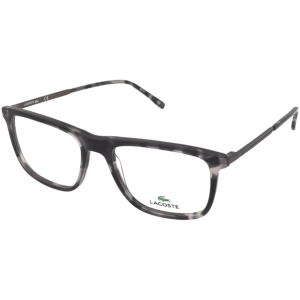 Lacoste Men's Eyeglasses - Havana Grey Plastic Square Frame | LACOSTE L2871 219