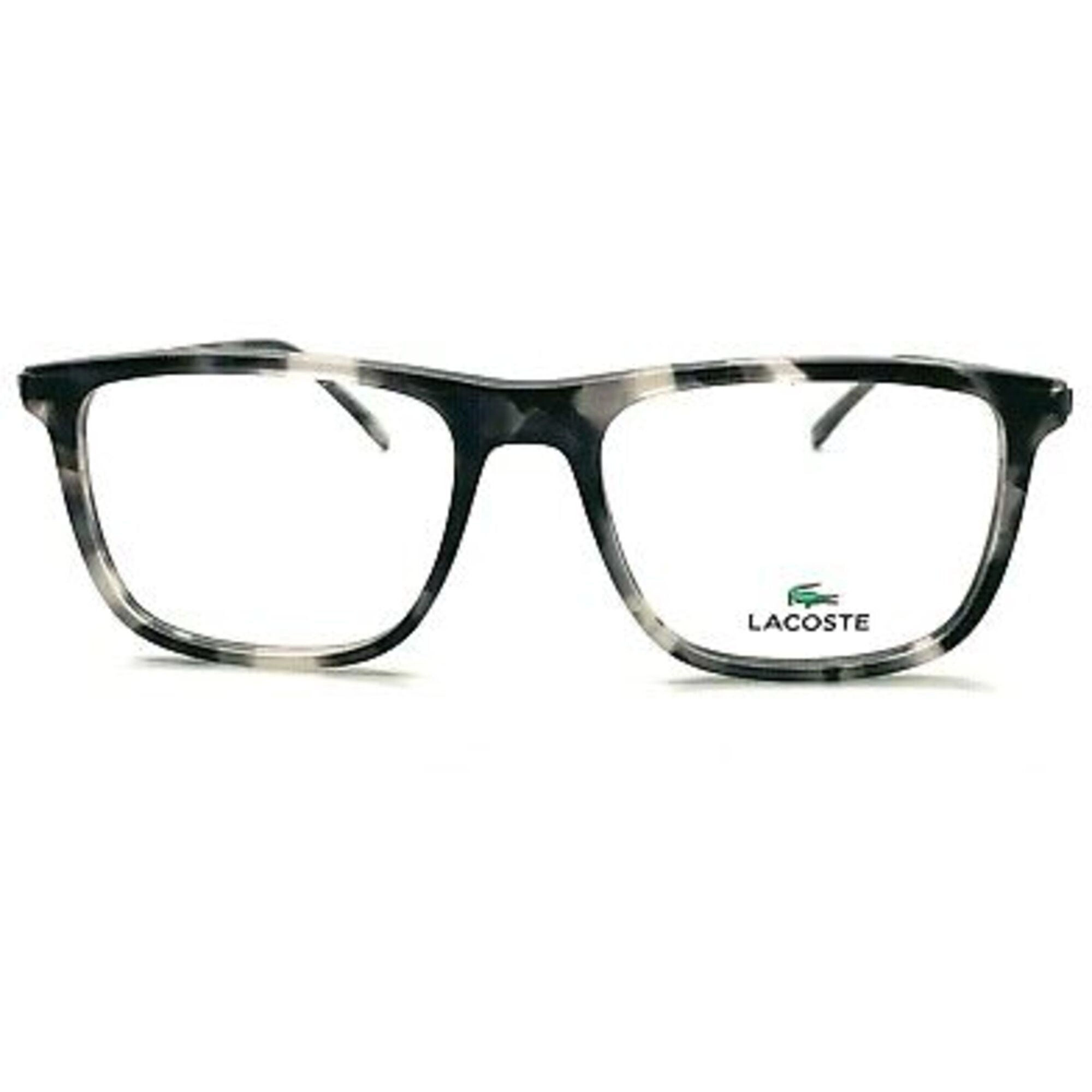 Lacoste Men's Eyeglasses - Havana Grey Plastic Square Frame | LACOSTE L2871 219