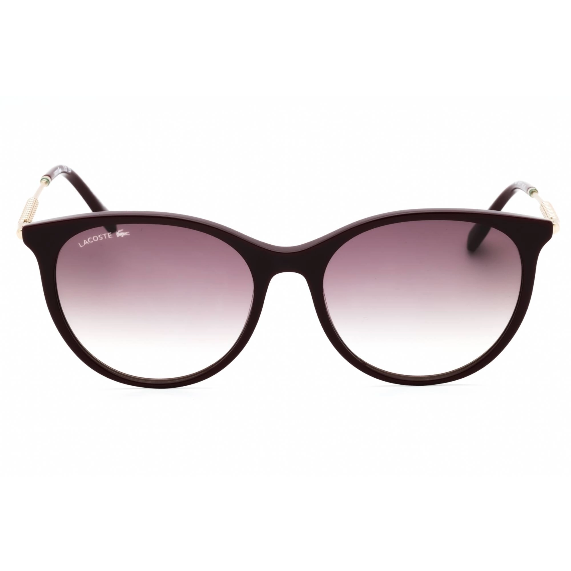 Lacoste Women's Sunglasses - Dark Red Acetate Round Shape Full Rim Frame | L993S 603