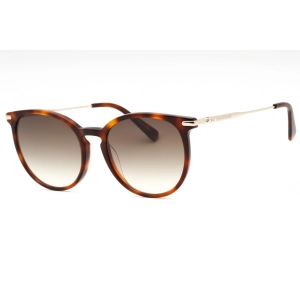 Longchamp Women's Sunglasses - Havana Acetate Oval Shape Full Rim Frame | LO646S 214