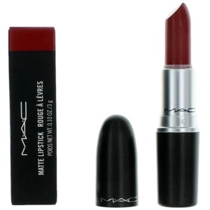 MAC Women's Matte Lipstick - Creamy Finish Long-Wearing, 602 Chili, 0.10 oz
