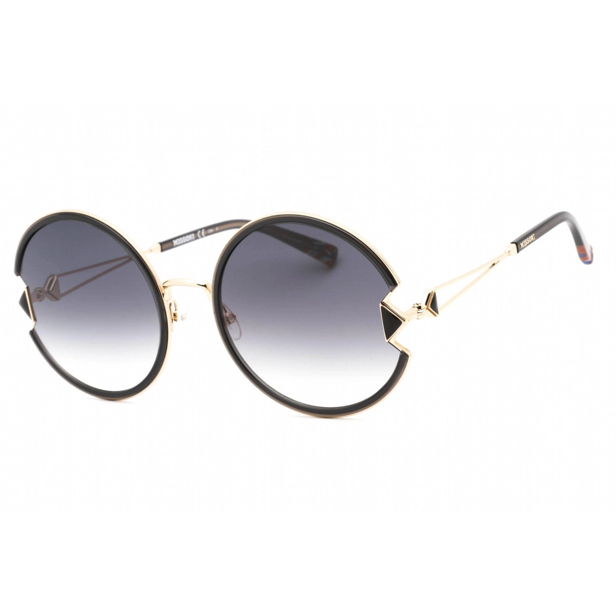 Missoni Women's Sunglasses - Dark Grey Sf Lens Gold Black Frame | MIS 0074/S 0RHL 9O