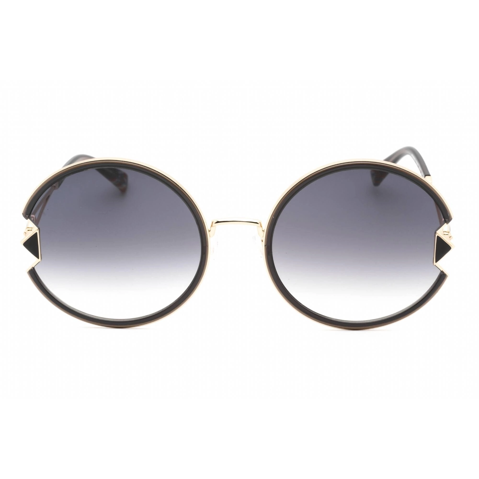 Missoni Women's Sunglasses - Dark Grey Sf Lens Gold Black Frame | MIS 0074/S 0RHL 9O
