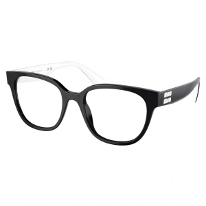 Miu Miu Women's Eyeglasses - Black Square Full Rim Frame Demo Lens | 02VV 10G1O1