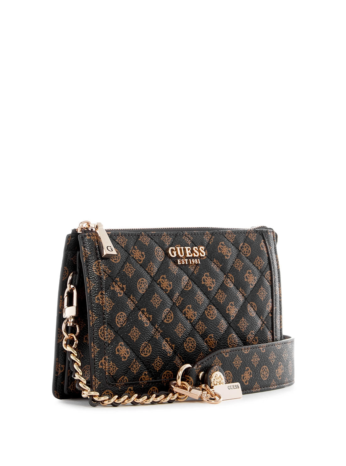 Mocha Logo Abey Multi Compartment Shoulder Bag