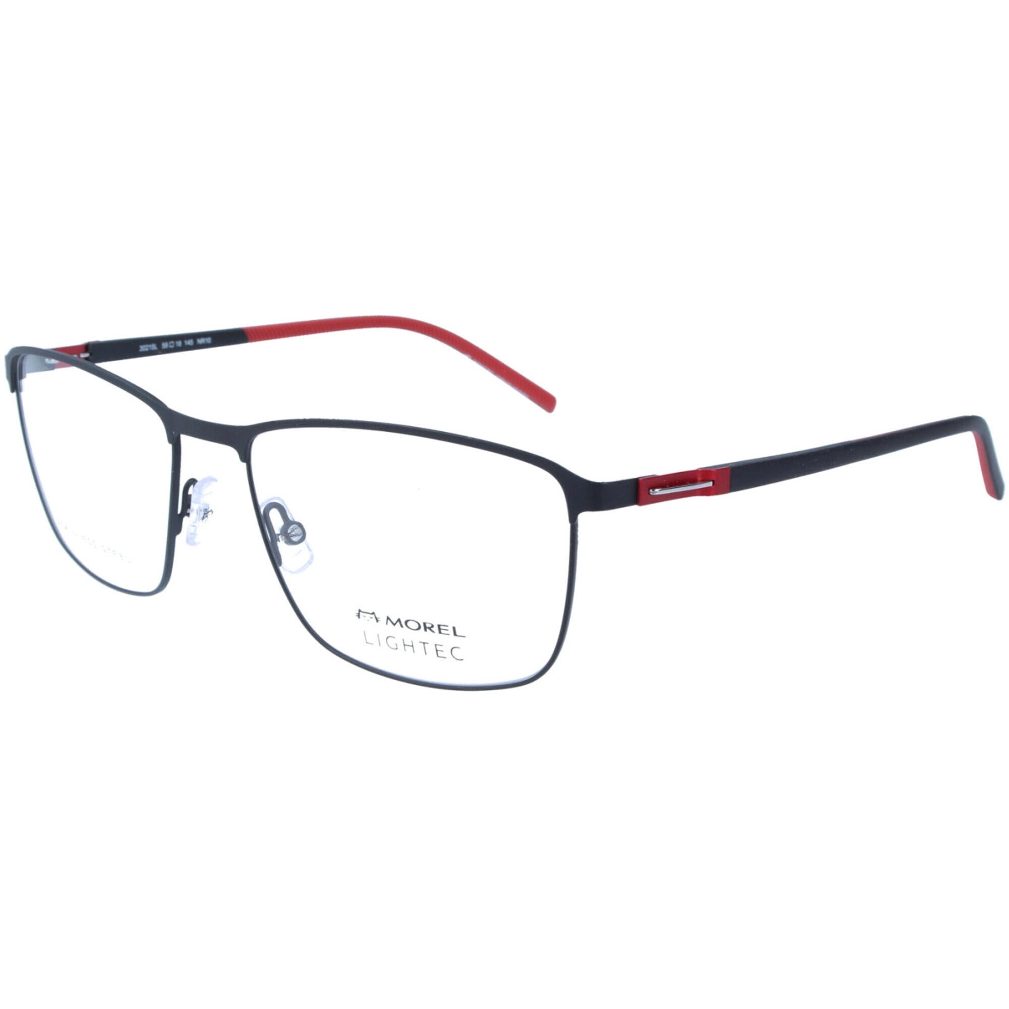 Morel Men's Eyeglasses - Black Metal Full Rim Square Frame Demo Lens | 30215L NR10