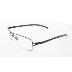 Mykita Unisex Eyeglasses - Brown Rectangular Frame | NO1-PATRICK-BROWN-DEMO COL 005