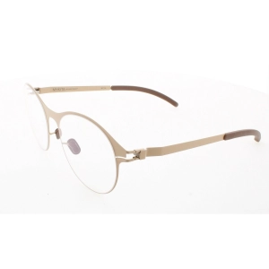Mykita Unisex Eyeglasses - Nude Metal Round Shape Full Rim Frame | DECADES-POPPY-NUDE