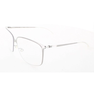 Mykita Unisex Eyeglasses - Shiny Silver Square Frame | LITE-PEPPI-SHINNY-SILVER 051