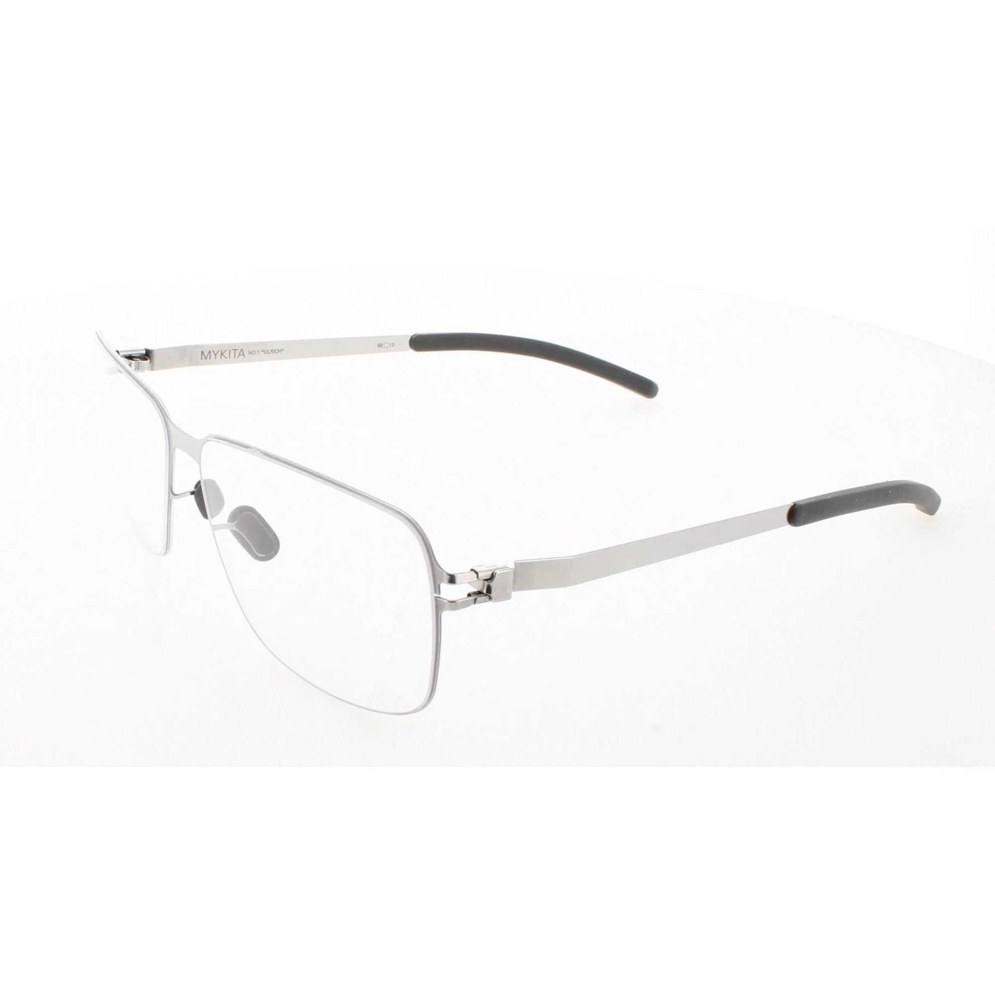 Mykita Unisex Eyeglasses - Shiny Silver Square Frame | NO1-ULRICH-SHINNY-SILVER 051
