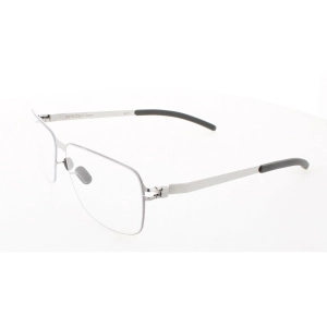Mykita Unisex Eyeglasses - Shiny Silver Square Frame | NO1-ULRICH-SHINNY-SILVER 051