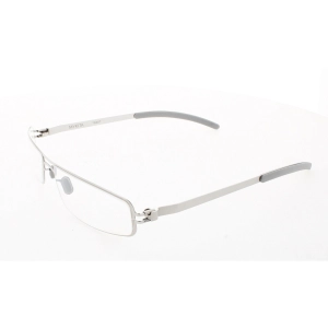 Mykita Unisex Eyeglasses - Silver Rectangular Full Rim Frame | NO1 -RAY-SILVER-DEMO