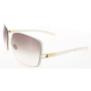 Mykita Unisex Sunglasses - Off White Full Rim Frame | NO1-FLASH-PENELOPE-OFF-WHITE