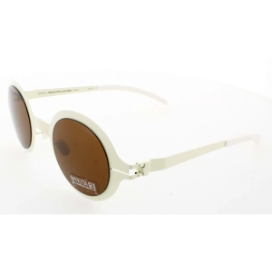 Mykita Unisex Sunglasses - Vanilla Full Rim Frame Brown Lens | COLLAB-REGINA-VANILLA