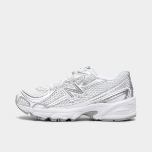 New Balance Children's 740 White / Silver Metallic