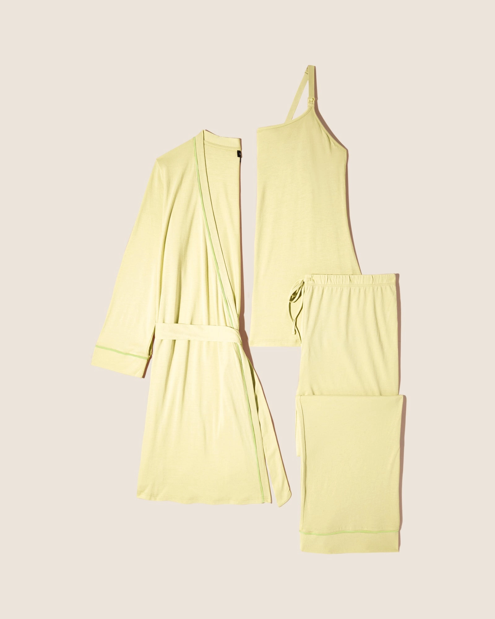 Nursing 3 Piece Pajama Set With Robe