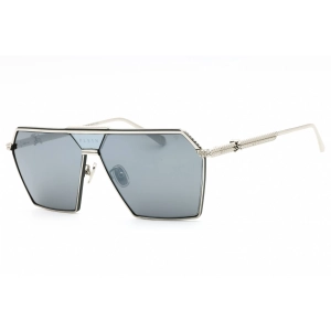 Philipp Plein Men's Sunglasses - Polished Palladium Navigator Frame | SPP076V 539X