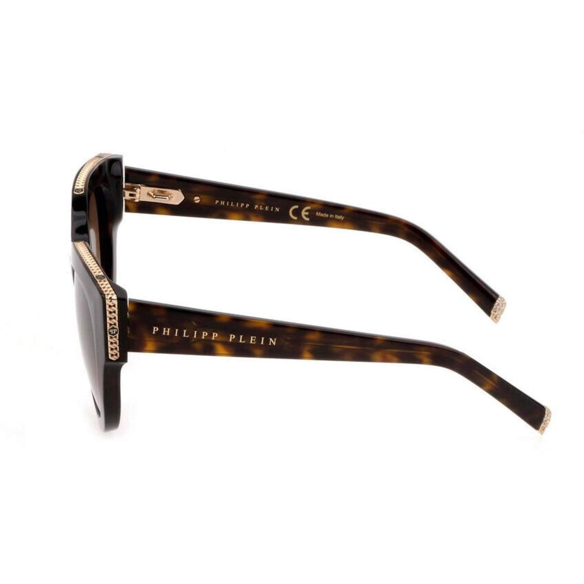 Philipp Plein Women's Sunglasses - Shiny Havana Frame Brown Lens | SPP026S 0722