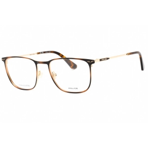 Police Men's Eyeglasses - Shiny Rose Gold Metal Square Full Rim Frame | VPLG68 0320