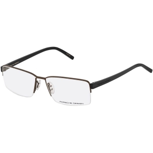 Porsche Men's Eyeglasses - Black Metal Rectangular Frame, 56 mm | PORSCHE P8351 A