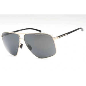 Porsche Men's Sunglasses - Light Gold/Black Metal Navigator Full Rim Frame | P8933 B