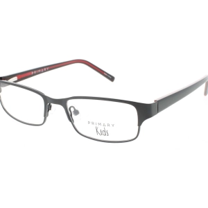 Primary Kid's Eyeglasses - Demo Lens Metal Rectangular Full Rim | Pk109 MatteBlack