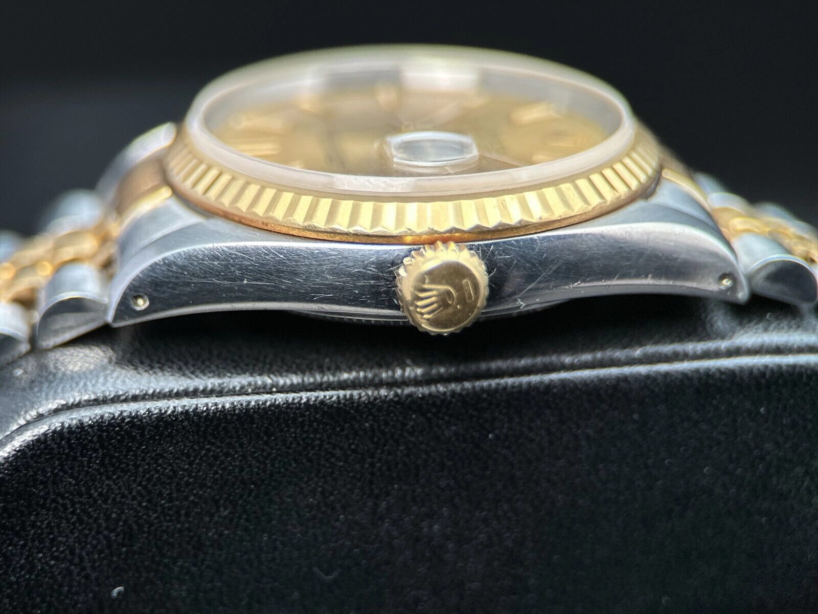 Rolex Datejust 36 16233 Steel & Yellow Gold Jubilee Champagne Dial Watch