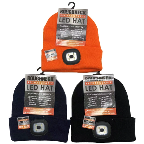 Roughneck LED Light Hat 6 Pieces Per Retail Ready Display 23274