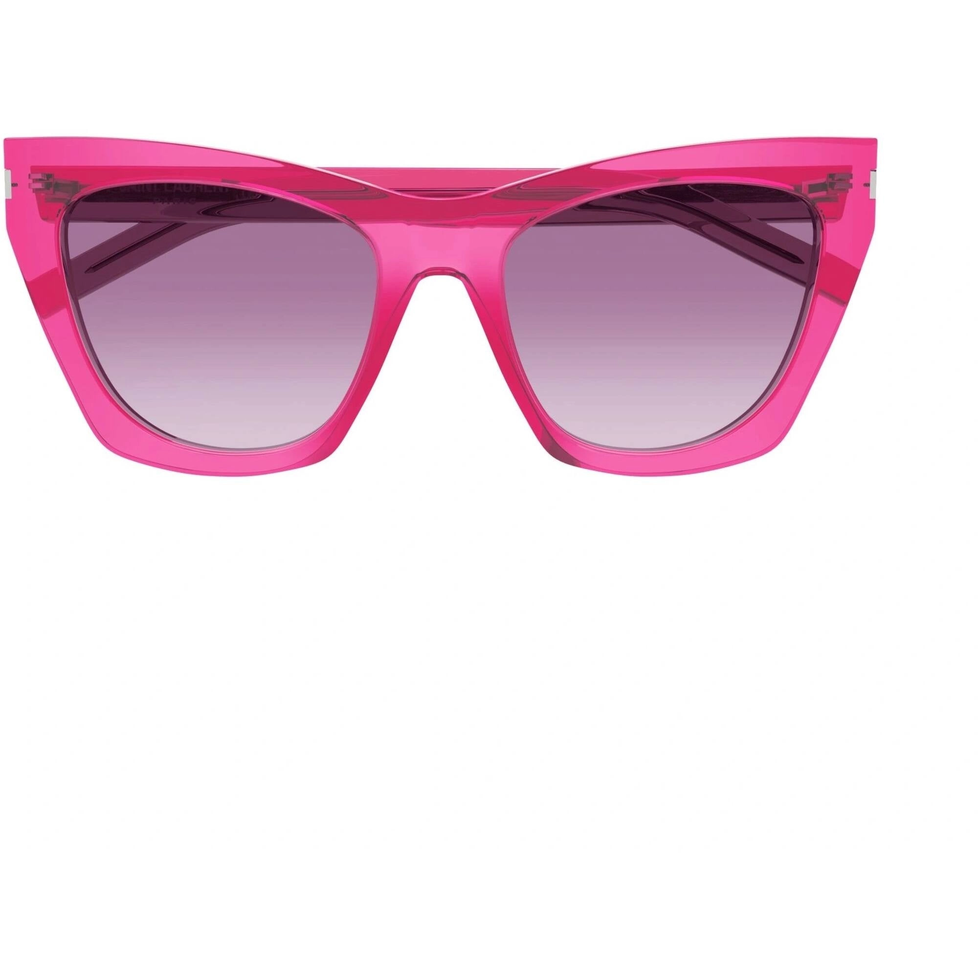 Saint Laurent Women's Sunglasses - Pink Acetate Frame Violet Lens | SL214KATE 019