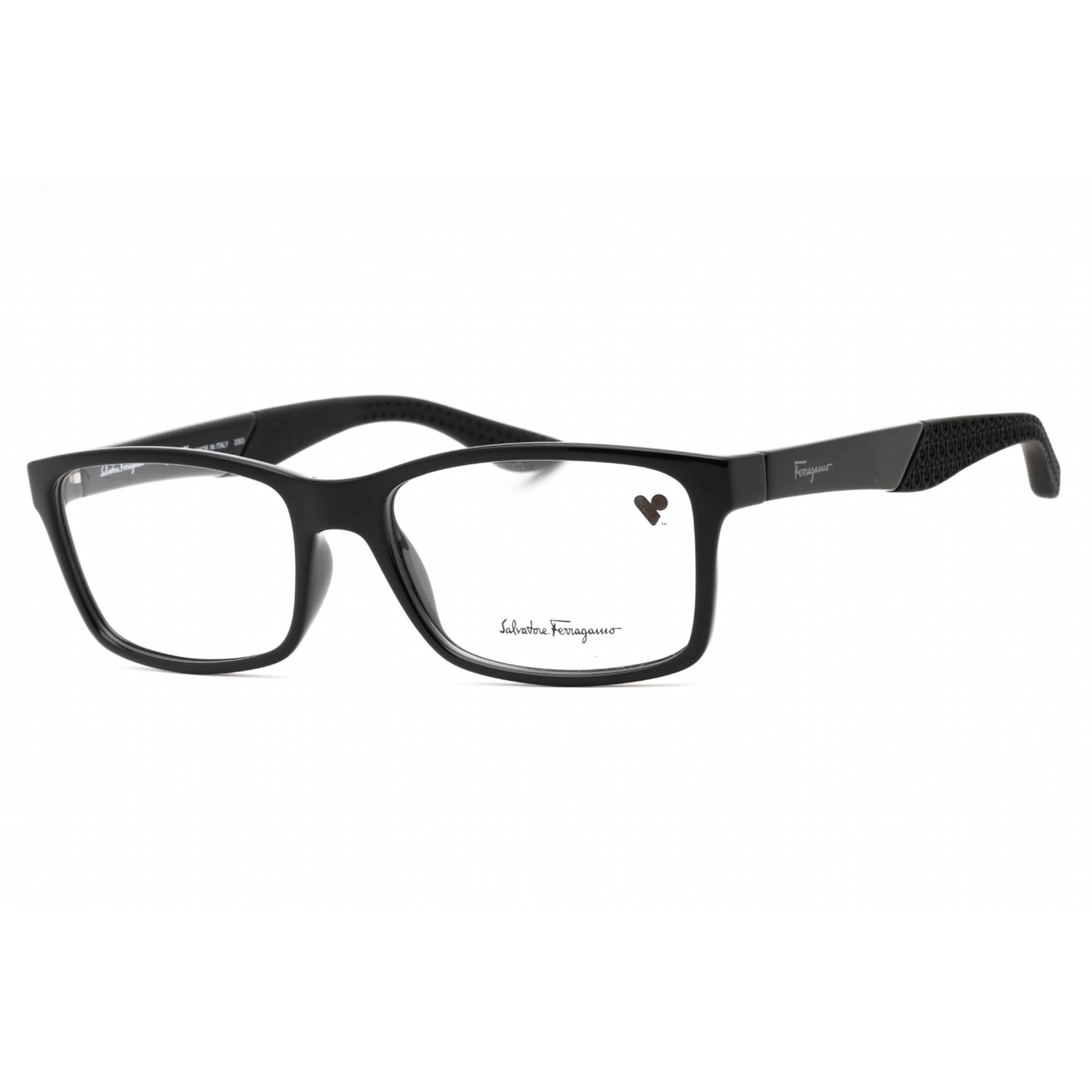Salvatore Ferragamo Men's Eyeglasses - Black Plastic Rectangular Frame | SF2908 001
