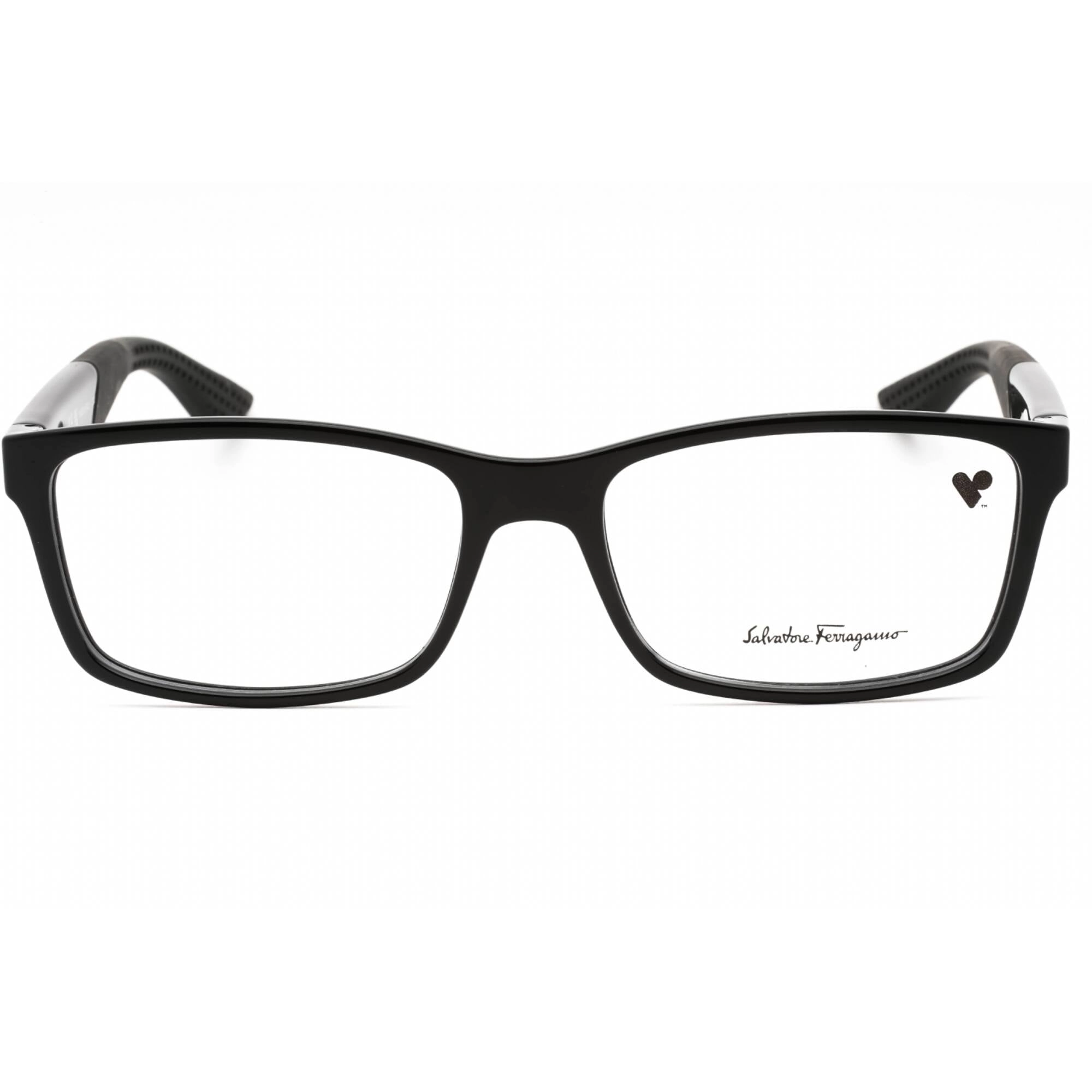 Salvatore Ferragamo Men's Eyeglasses - Black Plastic Rectangular Frame | SF2908 001