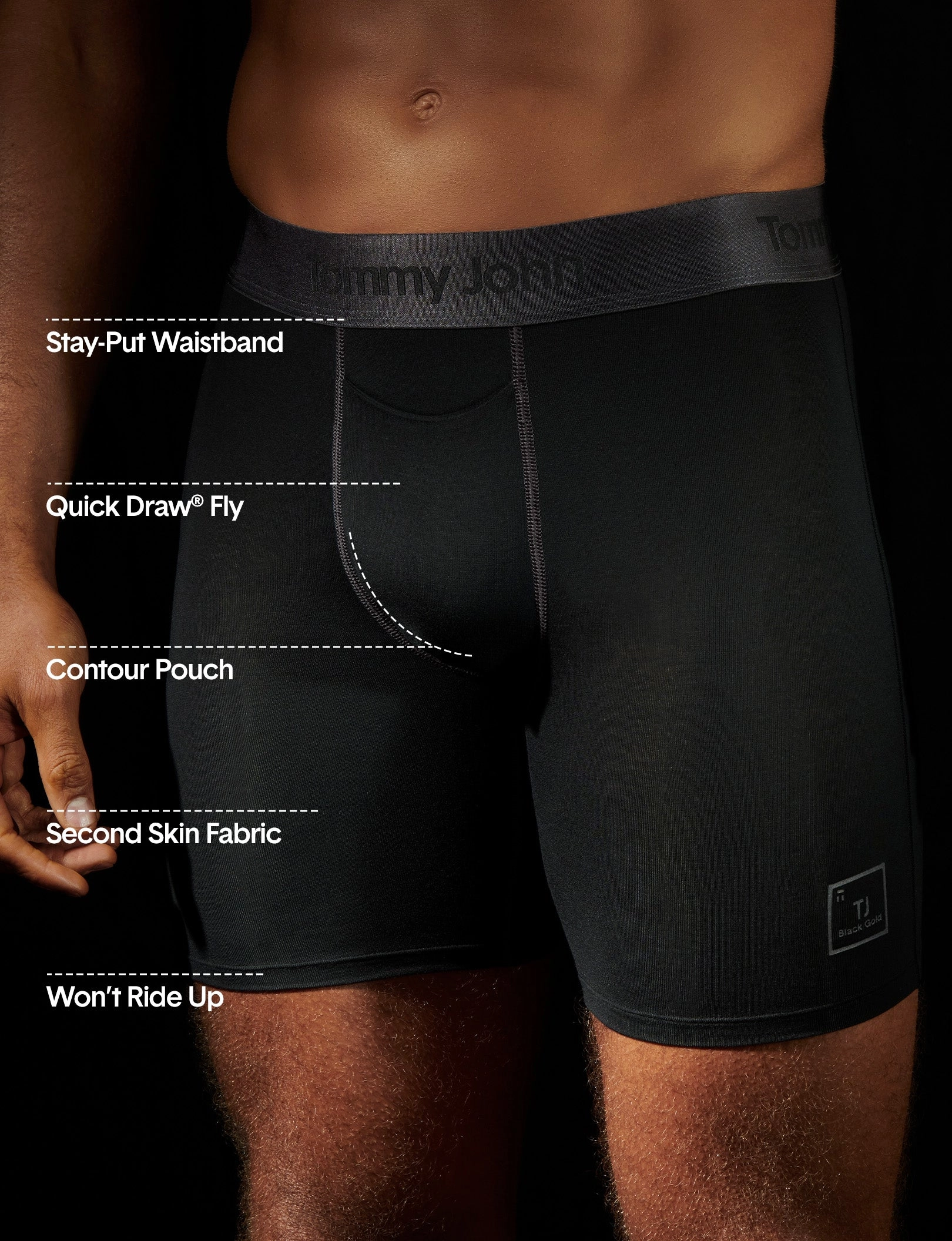 Second Skin Mid-Length Boxer Brief 6"