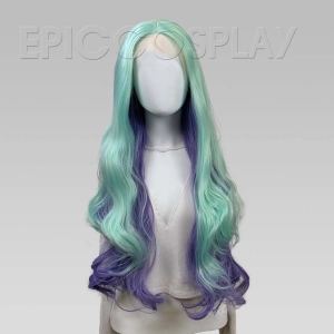 Signature - Minty Green and Purple Peekaboo Wig