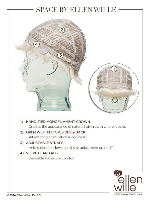 Space | Short Synthetic Wig (Mono Crown) | DISCONTINUED