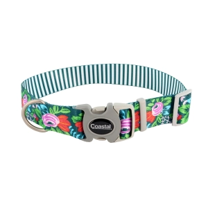 Sublime® Adjustable Dog Collar Floral Large
