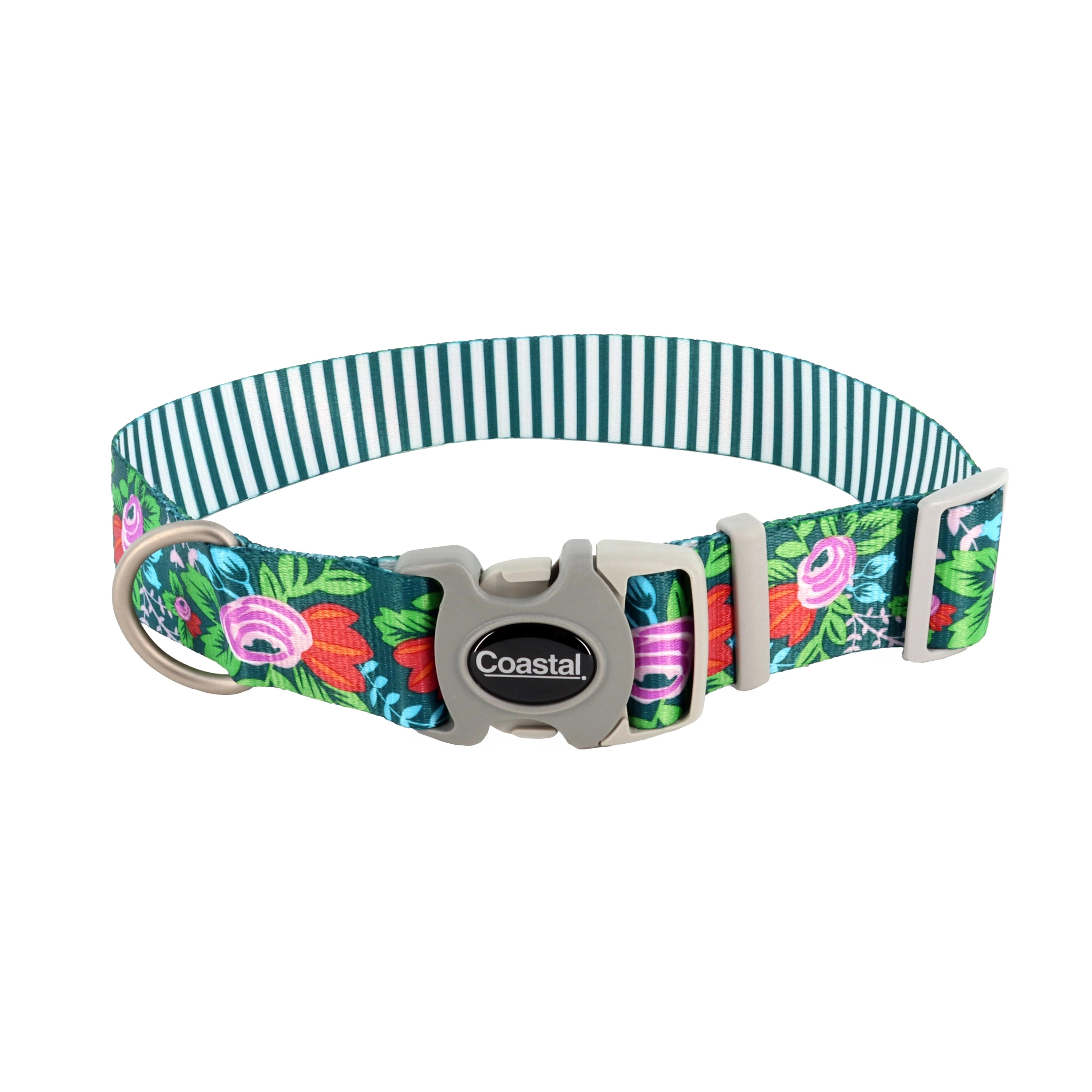 Sublime® Adjustable Dog Collar Floral Medium