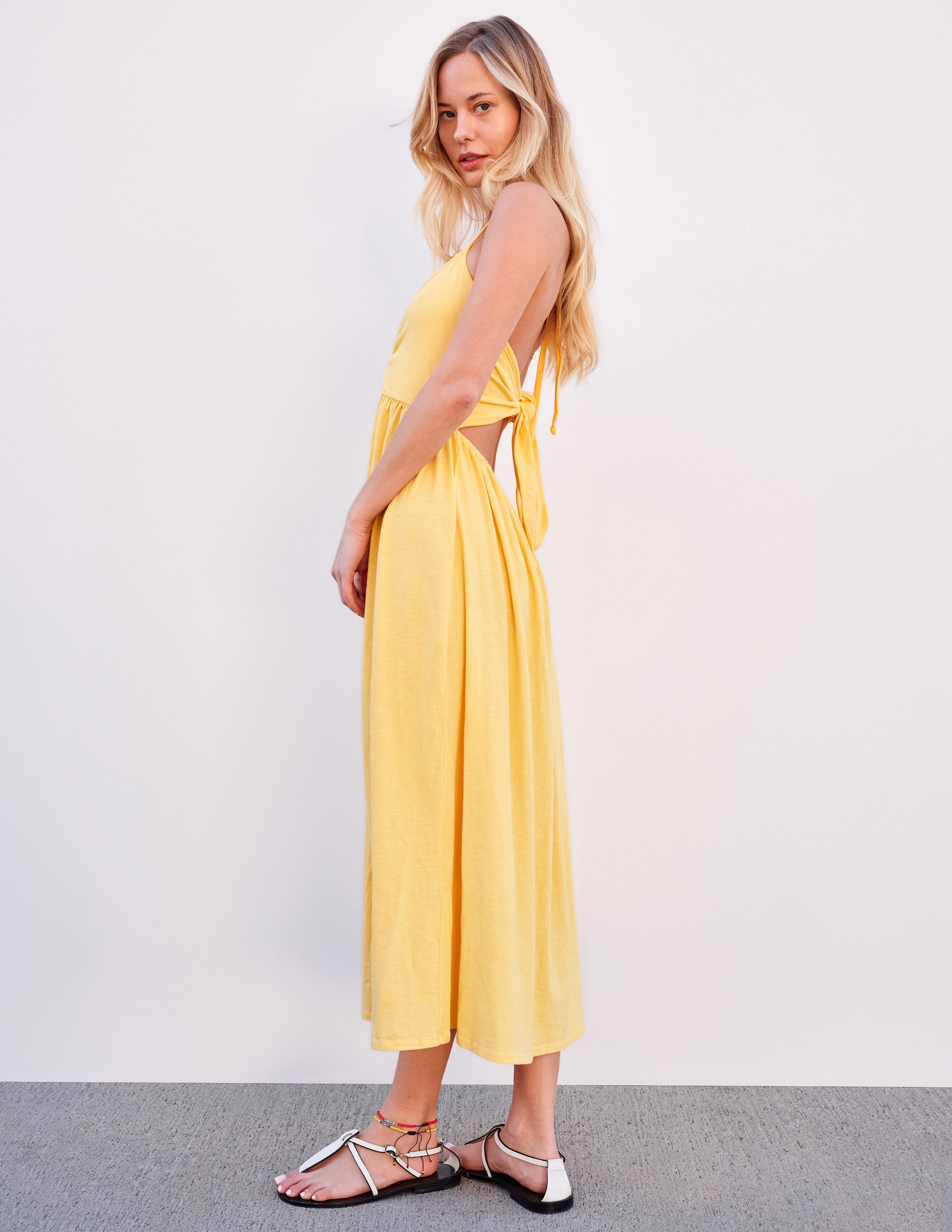 Sundry Tie Back Dress in Sun